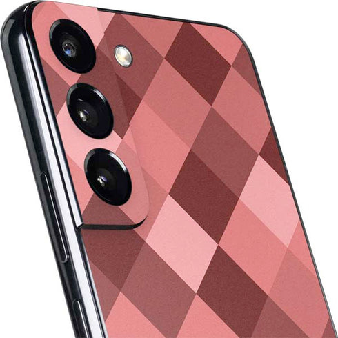 Autumn Red Geometric Galaxy S22 Skin